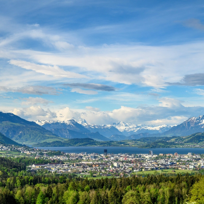 Blick über Zug