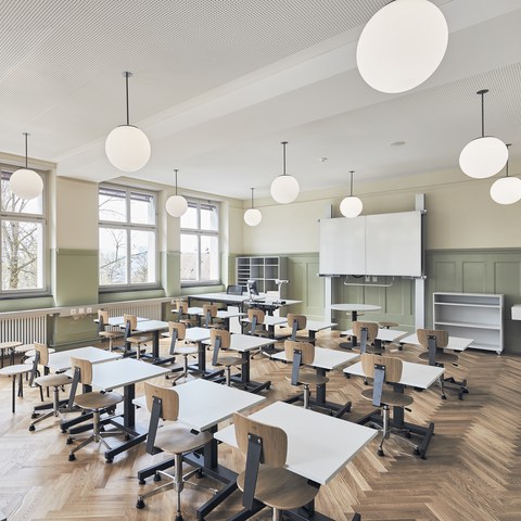 Schulhaus Oberwil, Schulzimmer